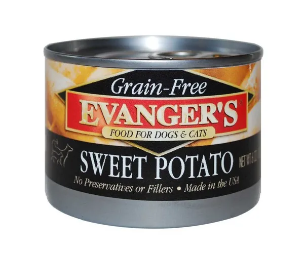 24/6oz Evanger's Grain-Free Sweet Potato For Dogs & Cats - Food